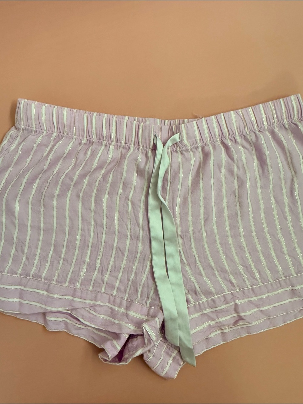 Victoria's Secret Lavender and White Striped Lounge Top and bottom - Picture 4 of 6